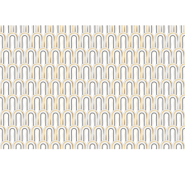 Wallpaper office arch pattern design - TenStickers