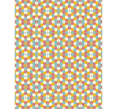 Wallpaper office geometric pattern design - TenStickers
