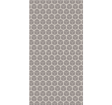 Wallpaper office gray and white hexagon pattern - TenStickers