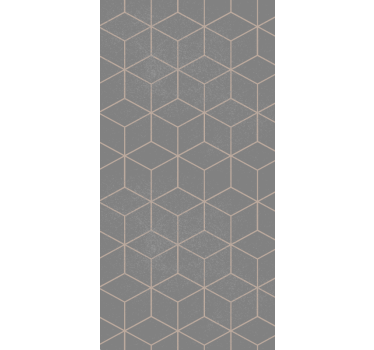 Wallpaper office geometric grey hexagon design - TenStickers