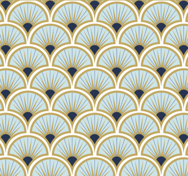 Wallpaper office geometric fan design - TenStickers