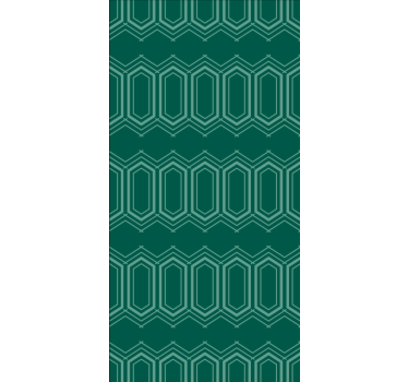 Textured wallpaper green geometric design - TenStickers