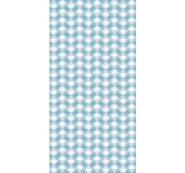 Textured wallpaper in geometric blue harmony - TenStickers