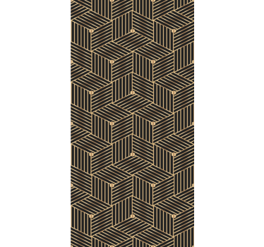 Textured wallpaper with geometric linear pattern - TenStickers