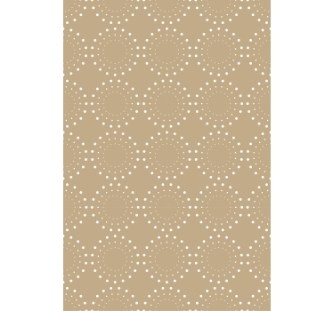 Wallpaper office light beige with white circles - TenStickers