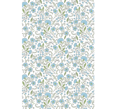 Wallpaper office flower on white background - TenStickers