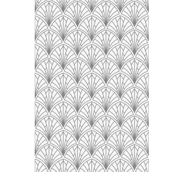 Wallpaper office light grey leaves on white - TenStickers