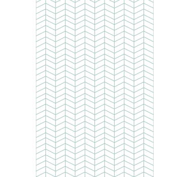 Wallpaper office blue zigzag lines on white background - TenStickers