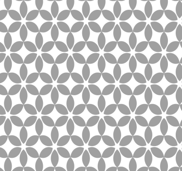Bathroom wallpaper in gray and white pattern - TenStickers