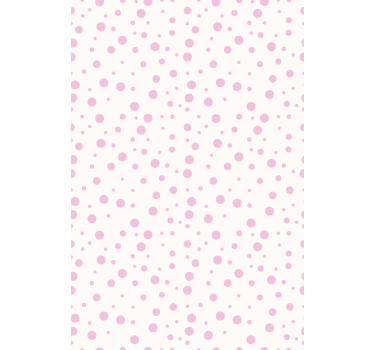 Wallpaper teenage bedroom pink dotted patterns - TenStickers