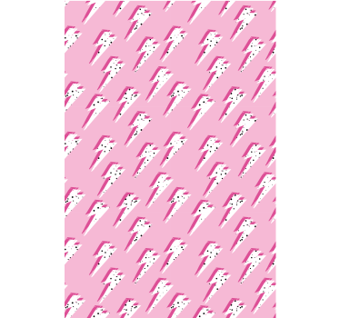 Wallpaper teenage bedroom white rays on pink - TenStickers