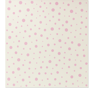 Pink elegant dots wallpaper teenage bedroom - TenStickers