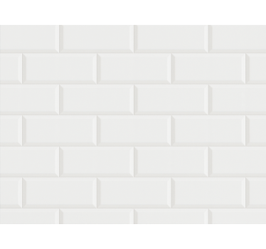 Bathroom wallpaper white tile design - TenStickers