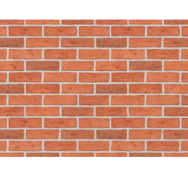 Bricks wallpaper classic red brick wall - TenStickers