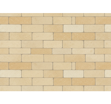 Stone effect wallpaper beige yellow bricks - TenStickers
