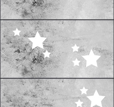 Stars on Concrete Star Wallpaper - TenStickers