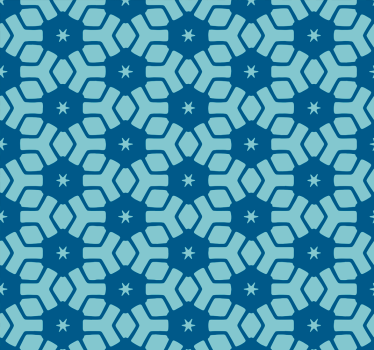 Blue tiles wallpaper bathroom - TenStickers