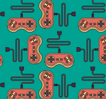 Gaming Pattern wallpaper teenage bedroom - TenStickers