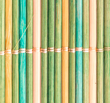 Textured Wallpaper thin bamboo - TenStickers