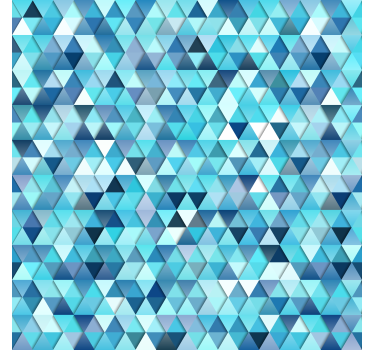 Geometric Blue abstract Pattern Wallpaper - TenStickers