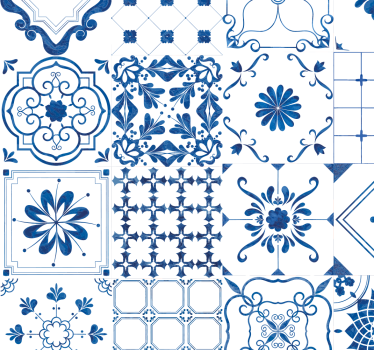 Nordic Tiles Tile Effect Wallpaper - TenStickers