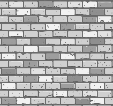Bricks of concrete Brick effect wallpaper - TenStickers