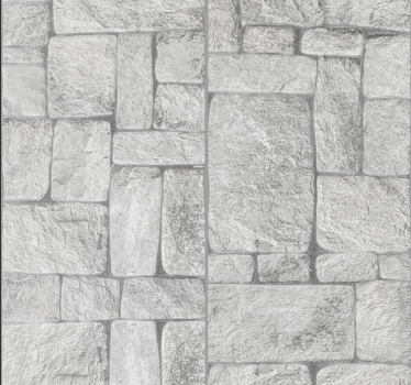 Stone effect grey stone Wallpaper - TenStickers