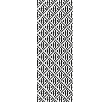 Flowery tiles contemporary wallpaper - TenStickers