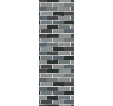 Grey brick effect wallpaper - TenStickers
