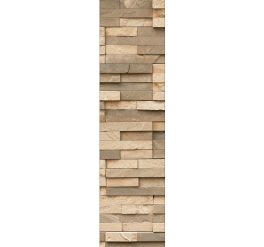 Uneven sandstone tile wall surface Stone effect wallpaper - TenStickers
