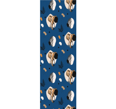 Hand-drawn African elephant  cool animal wallpaper - TenStickers
