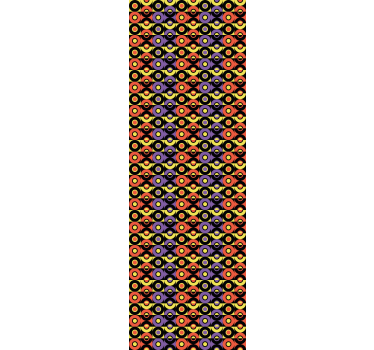 Crazy retro circles Contemporary Wallpaper - TenStickers