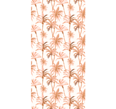 Palm Silhouettes bathroom wallpaper - TenStickers