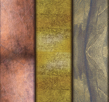 Gold Pattern Dining Room Wallpaper - TenStickers