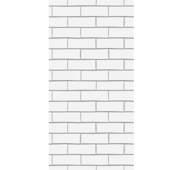 White thick bricks Brick effect wallpaper - TenStickers
