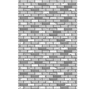 Dark and light tones brick pattern effect wallpaper - TenStickers