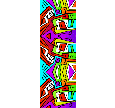 Wallpaper teenage bedroom geometric energy - TenStickers