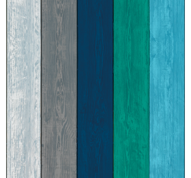 Beach Hut Wood Textured Wallpaper - TenStickers