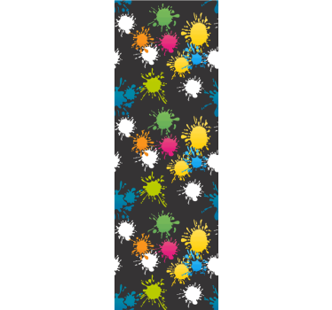 Wallpaper teenage bedroom splatter designs - TenStickers