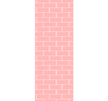 Pink Brick Pattern bricks wallpaper - TenStickers