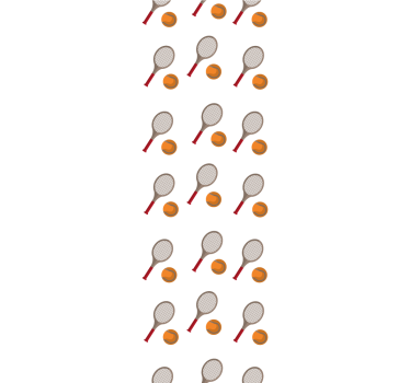 Tennis inspired wallpaper teenage bedroom - TenStickers