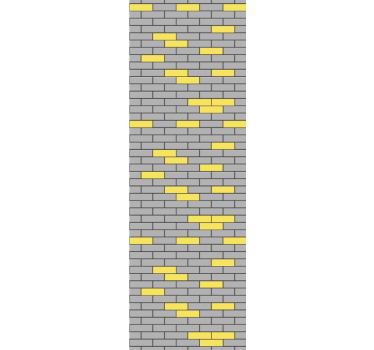 Brick pantone pattern Stone effect wallpaper - TenStickers