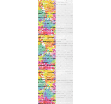 Colorful Brick Patterns bricks wallpaper - TenStickers