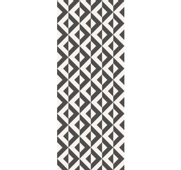 Geometry pattern design bathroom wallpaper - TenStickers