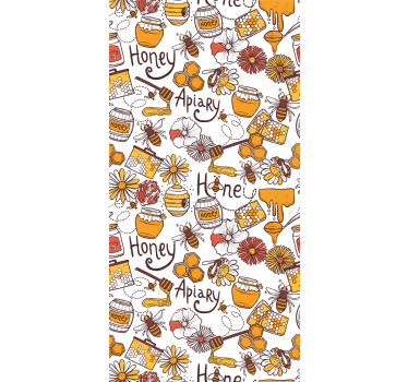 Beehive delight wallpaper teenage bedroom - TenStickers