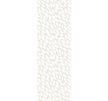White leaves on grey Contemporary wallpaper - TenStickers