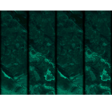 Black and green marble effect Toilet Wallpaper - TenStickers