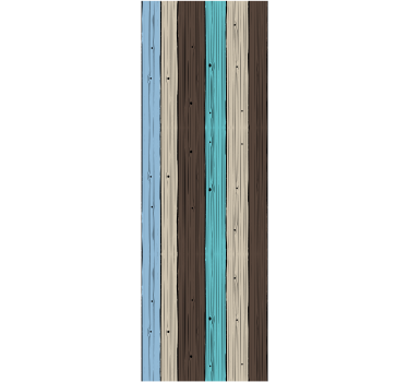 Stylized Planks wood effect wallpaper - TenStickers