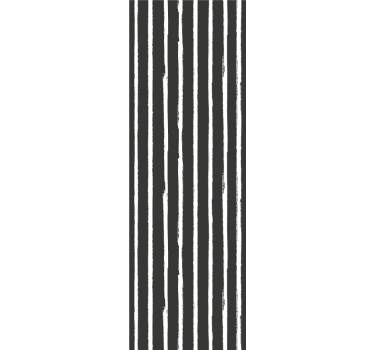 White and black lines modern ink pattern Toilet Wallpaper - TenStickers