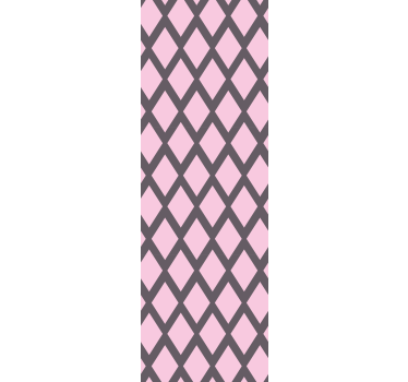 Pink diamond forms wallpaper teenage bedroom - TenStickers